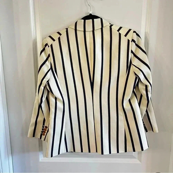 *125 NWT Veronica Beard Striped Empire Dickey Jacket Size 4 - Picture 11 of 12